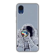 Чехол NASA для Samsung Galaxy A03 Core (AlphaPrint) (Космонавт фото)