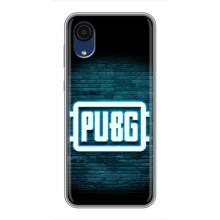 Чехол PUBG для Самсунг А03 Кор (AlphaPrint) (Лого PUBG)