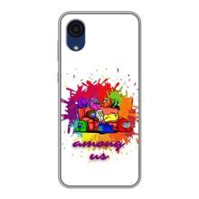Чехол Амонг Ас для Samsung Galaxy A03 Core (AlphaPrint) – Яркий АмонгАс
