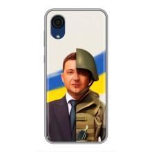 Чехол для Samsung Galaxy A03 Core (AlphaPrint - с принтом Зеленского) – Зеленский солдат