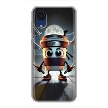 Чехол с мемом Тралалело тралала на Samsung Galaxy A03 Core (Капучино асасино)