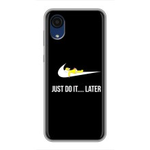 Чехол с логотипом Найк на Samsung Galaxy A03 Core – Nike just do it