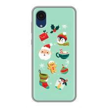 Новогодние Чехлы для Самсунг А03 Кор (VPrint) (Настроение НГ)