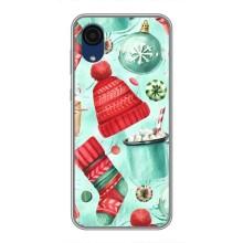 Новогодние Чехлы для Самсунг А03 Кор (VPrint) (Одежда НГ)