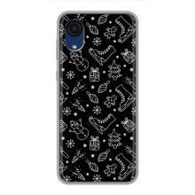 Новогодние, Праздничные Чехлы для Samsung Galaxy A03 Core - 2024 год (Новогодний фон)