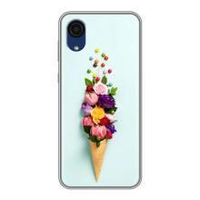 Чохли з тематикою "КВІТИ" на Samsung Galaxy A03 Core (Квітка-морозиво)