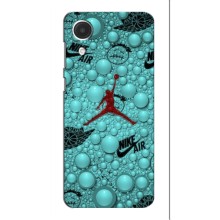 Силиконовый Чехол Nike Air Jordan на Самсунг А03 Кор (Джордан Найк)