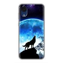 Защитные чехлы для Самсунг А03 Кор (AlphaPrint) (ХИТ продаж) ВОЛК (Волк на луну)