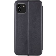Кожаный чехол-книжка Classy для Samsung Galaxy A03 – Черный