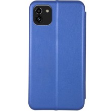 Кожаный чехол (книжка) Classy для Samsung Galaxy A03 – Синий