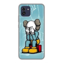 Чехлы для Samsung Galaxy A03 (A035) - Bearbrick Louis Vuitton (PREMIUMPrint) (Плач Bearbrick)