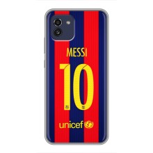 Чехлы Месси для Samsung Galaxy A03 (A035) (AlphaPrint) (Messi Barca 10)