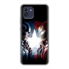 Чехлы с героями Марвел Samsung Galaxy A03 (A035) (VPrint)