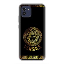 Чехлы VERSACE для Самсунг А03 (PREMIUMPrint) (Logo Versace)