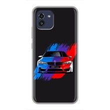 Чехол BMW для Самсунг А03 – Цветная БМВ
