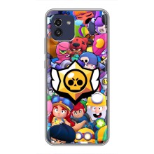 Чехол для Samsung Galaxy A03 (A035) Бравл Старс (VPrint) (Лого Brawl Stars)