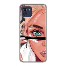 Чехол с печатью для Samsung Galaxy A03 (A035) - (Мода) (AlphaPrint) – Макияж