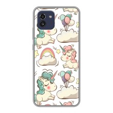 Чохол для Самсунг Ґелексі А03 (А035) - (Єдинорожки - Новинки) (AlphaPrint) (Єдиноріжки)