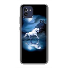 Чохол для Самсунг Ґелексі А03 (А035) - (Єдинорожки - Новинки) (AlphaPrint) (Єдиноріг)