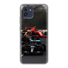 Чехол Формула1 на Samsung Galaxy A03 (A035) – Гонка Ф1