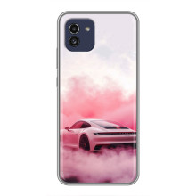 Чохол з авто Порше для Samsung Galaxy A03 (A035) – Рожевий Порше