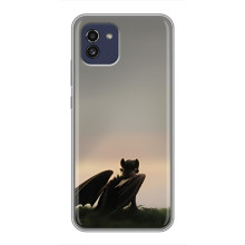 Чехол как приручить дракона на Samsung Galaxy A03 (A035) (Беззубик)