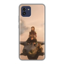 Чехол как приручить дракона на Samsung Galaxy A03 (A035) (Фильм дракон)