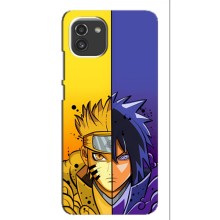 Купить Чехлы на телефон с принтом Anime для Самсунг А03 (Naruto Vs Sasuke)