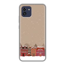 Новорічні, Святкові Чохли для Samsung Galaxy A03 (A035) - 2024 год (Зимове місто)