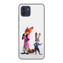 Силіконовий чохол з принтом Зоотрополіс для Samsung Galaxy A03 (A035) – Джуді і Нік