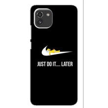 Силиконовый Чехол на Samsung Galaxy A03 (A035) с картинкой Nike (Later)