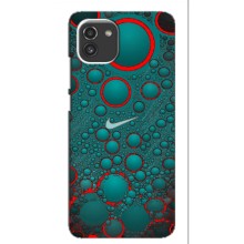 Силиконовый Чехол на Samsung Galaxy A03 (A035) с картинкой Nike (Найк зеленый)