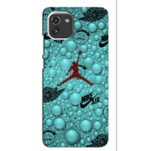 Силиконовый Чехол Nike Air Jordan на Самсунг А03 (Джордан Найк)