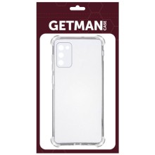 TPU чехол GETMAN Ease logo усиленные углы Full Camera для Samsung Galaxy A03s – Бесцветный (прозрачный)