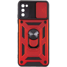 Чехол Ummi Camshield Serge Ring для Samsung Galaxy A03s – Красный