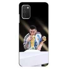 Чехлы Лео Месси Аргентина для Samsung Galaxy A03s (Кубок Мира)