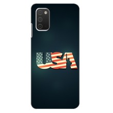 Чехол Флаг USA для Samsung Galaxy A03s (USA)