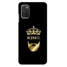 Чохол (Корона на чорному фоні) для Самсунг Гелексі А03с – KING