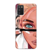 Чехол с печатью для Samsung Galaxy A03s - (Мода) (AlphaPrint) – Макияж