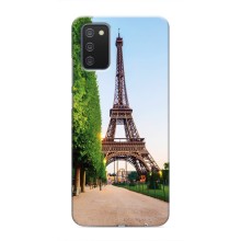 Чехол Эйфелева Башня для Samsung Galaxy A03s - (AlphaPrint) (Дорога в Париж)