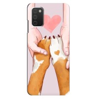 Чехол (ТПУ) Милые собачки для Samsung Galaxy A03s (Любовь к собакам)