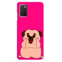Чехол (ТПУ) Милые собачки для Samsung Galaxy A03s – Веселый Мопсик
