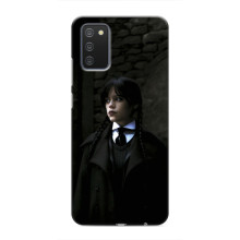 Чехол с дизайном Венздей 2 на Samsung Galaxy A03s – Уэнсдей в костюме