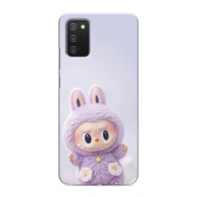 Чехол с принтом Лабубу для Samsung Galaxy A03s – Фиолетовый Лабубу