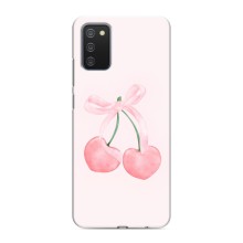 Чохол з розовим принтом для Samsung Galaxy A03s (Рожеві вишні)