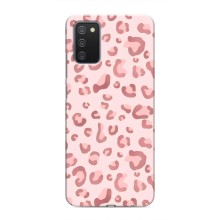 Чохол з розовим принтом для Samsung Galaxy A03s (Рожевий леопард)