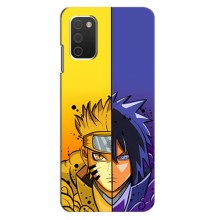 Купить Чехлы на телефон с принтом Anime для Самсунг Гелекси А03с (Naruto Vs Sasuke)