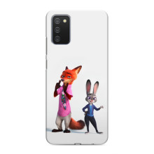 Силиконовый чехол с принтом Зоотрополіс для Samsung Galaxy A03s – Джуди и Ник