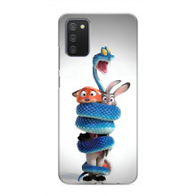 Силиконовый чехол с принтом Зоотрополіс для Samsung Galaxy A03s – Змея Зоо