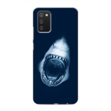 Силіконовий бампер з картинкою звірів для Samsung Galaxy A03s – Пащу Акули